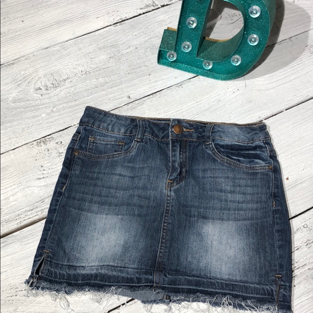 Girls DollHouse Denim Jean Skirt